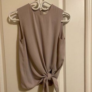 Lilac tie blouse